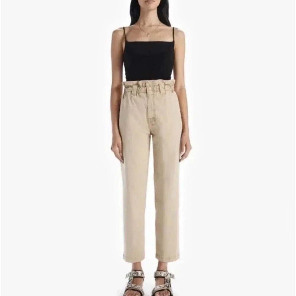 MOTHER The Yoyo Ruffle Greaser Ankle Jeans Size 29